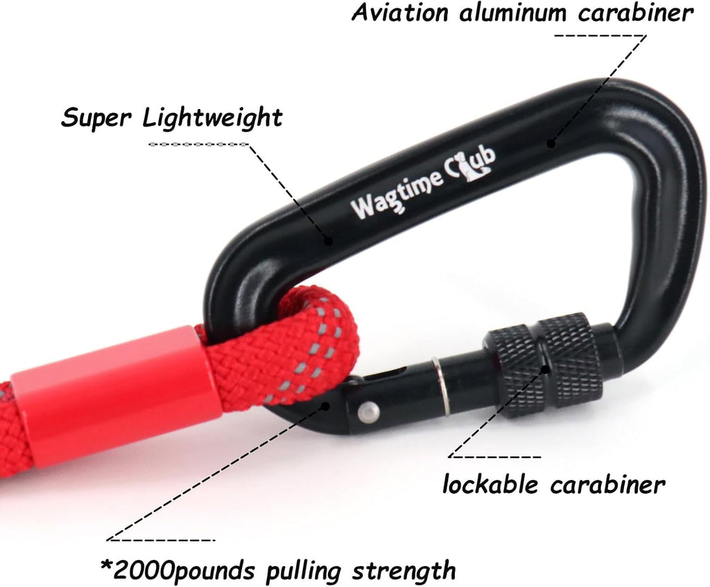 Twin Tails Leash Set - 5ft Double Handle Dog Leash and 4.5ft Lightweight Premium Rope Dog Leashes, Kid-Friendly Family Set, Reflective Pet Leashes for Small Medium and Large Dogs