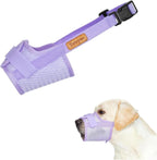 Soft Dog Muzzle – Adjustable Breathable Mesh Muzzle for Small, Medium & Large Dogs, Anti-Bite & Anti-Bark Pet Mouth Cover for Grooming, Training & Vet Visits (XL)