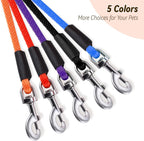 Check Cord Dog Leash Long Lead Training Tracking Line Comfortable Handle Heavy Duty Puppy Rope 10ft 15ft 30ft 50ft for Small Medium Large Dog