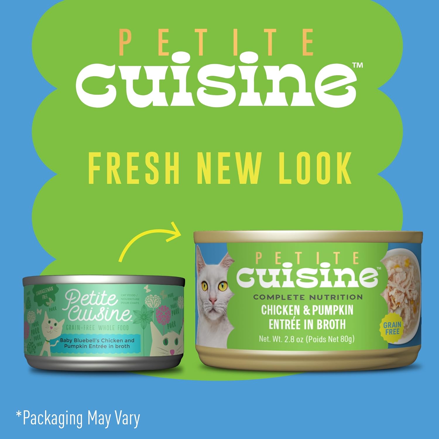 Whole Foods Wet Cat Food, Chicken & Pumpkin Entree in Broth, 2.8 oz. Can (24 Count)