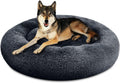 Plush Calming Donut Dog Beds for Small Dogs, Medium, Large & X-Large Breeds, Comfy Cuddler Dog Bed and Cat Bed in Faux Fur, Washable, Multiple Sizes S-XXL