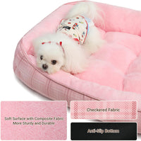 Orthopedic Cuddler Bed for Dogs & Cats (Pink)