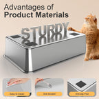 Steel Litter Box with Lid XL Extra Large Litter Box Enclosed Top Entry Metal Litterbox for Big Cats Easy Cleaning Less Leakage & High Sided with Mat Aisle & Scoop