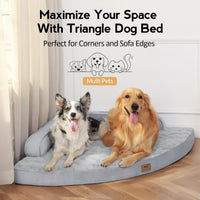 Waterproof Orthopedic Memory Foam Dog Bed (Gray)