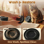 Interactive Cat Toys for Indoor Cats: Upgraded 360° Automatic Spin Flying Bird Feather Wand with Silicone Protected Rod Safe Play, Strong 8cm Suction Cup, USB-Rechargeable for Bored Kittens and Adult