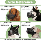 Dog Muzzle, Soft Mesh Muzzle for Small Medium Large Dogs Anti Bite Scavenging, Breathable Adjustable Mouth Guard for German Shepherd Labrador Golden Retriever in Grooming Walking Vet Visits