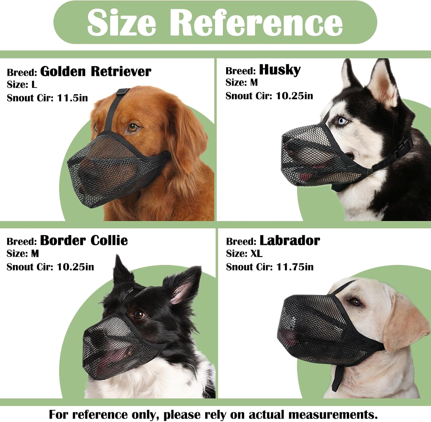 Dog Muzzle, Soft Mesh Muzzle for Small Medium Large Dogs Anti Bite Scavenging, Breathable Adjustable Mouth Guard for German Shepherd Labrador Golden Retriever in Grooming Walking Vet Visits