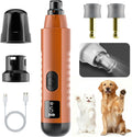 2026 New Silent Groom Pro Dog Nail Grinder, 5-Speed Dog Nail Grinder with Led Light, 40 db Quiet Painless Paws Grooming for Small Medium Large Dogs, USB Rechargeable