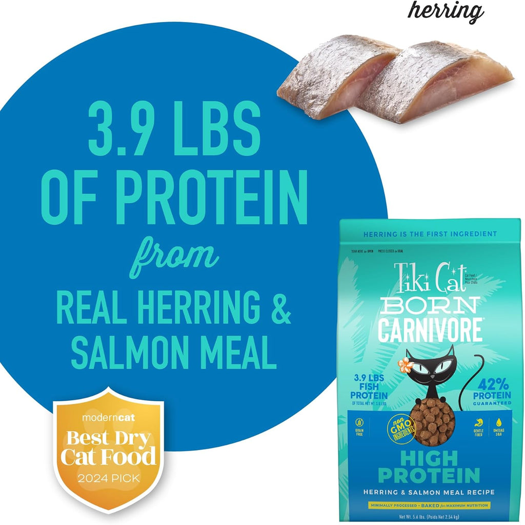 Cat Born Carnivore High Protein Dry Cat Food, Herring & Salmon Meal