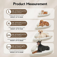 Waterproof Orthopedic Memory Foam Dog Bed (Beige)