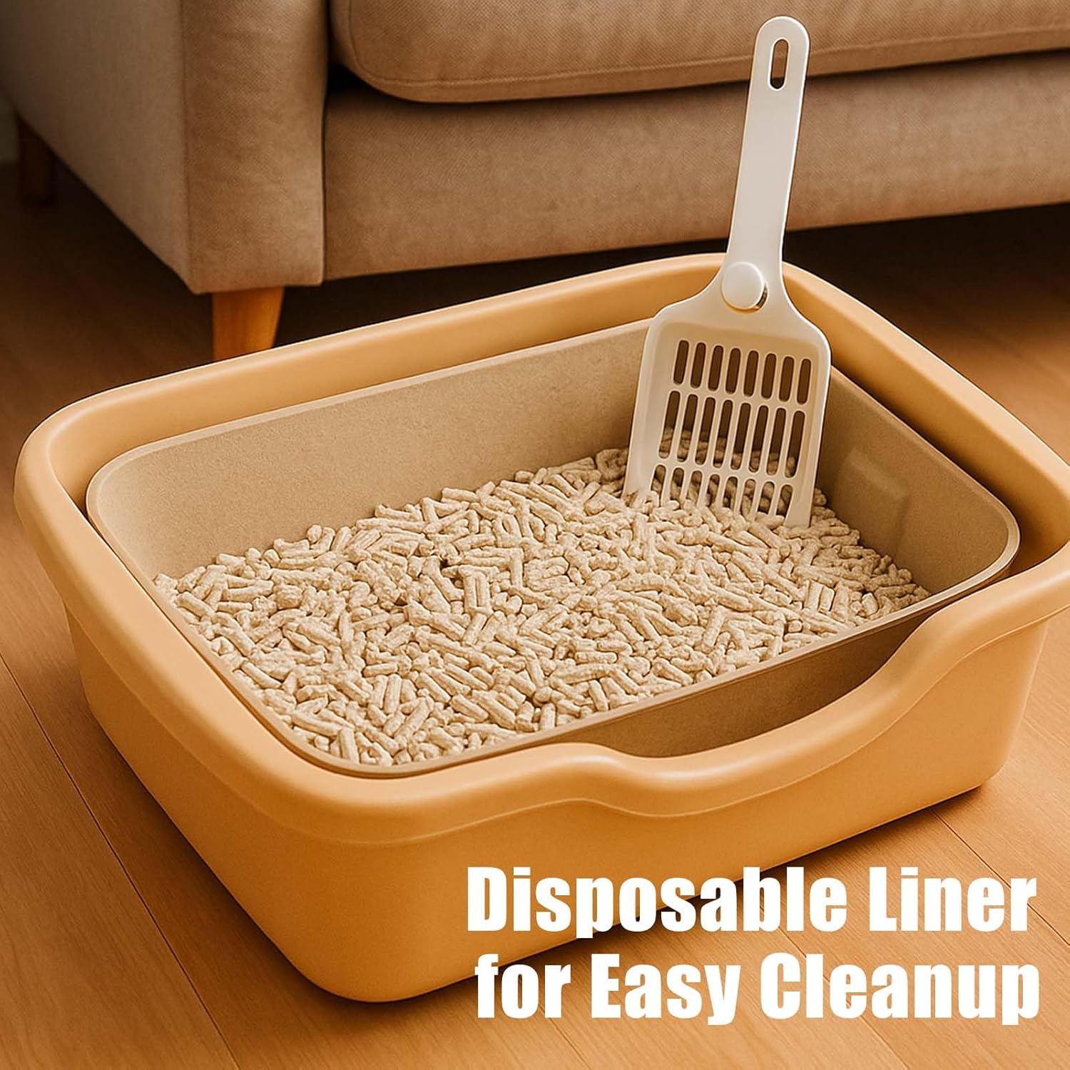 Disposable Litter Boxes for Cats, 6 Pack Cat Litter Trays for Travel, Temporary Use, or Liner – Leak-Proof, Eco-Friendly, Easy Clean-Up