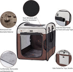 Dog Kennels and Crates for Medium Dogs, Portable Pop Up Indoor Pet Cage with Sturdy Wire Frame, Collapsible Travel Crate Soft Sided Cat Bag Escape Proof