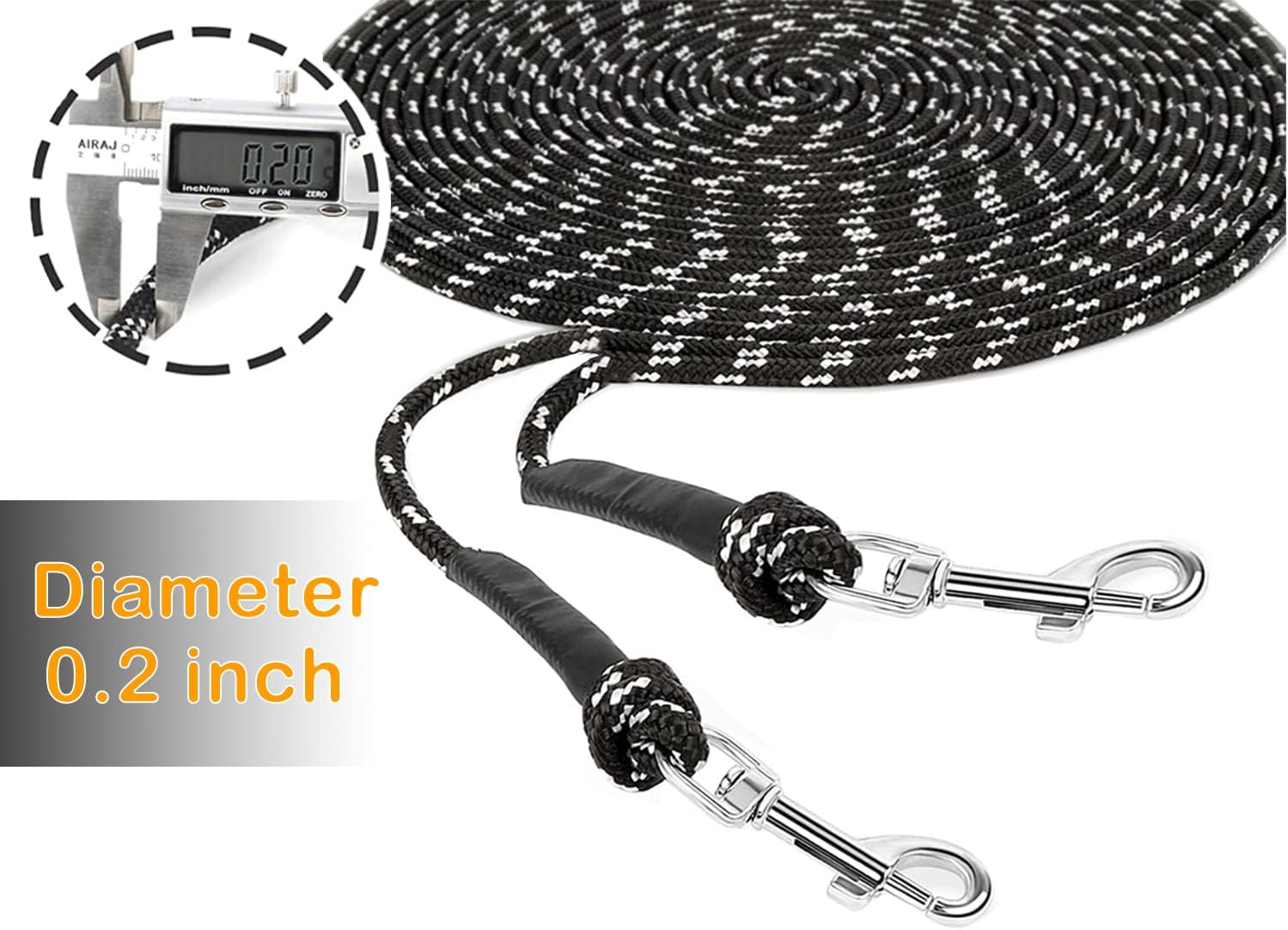 Extra Long Cat Leash for Yard, Lightweight Outdoor Cat Leash Long Light Extension, Long Thin Lead for Rabbits, Kitten, Puppy and Small Animals