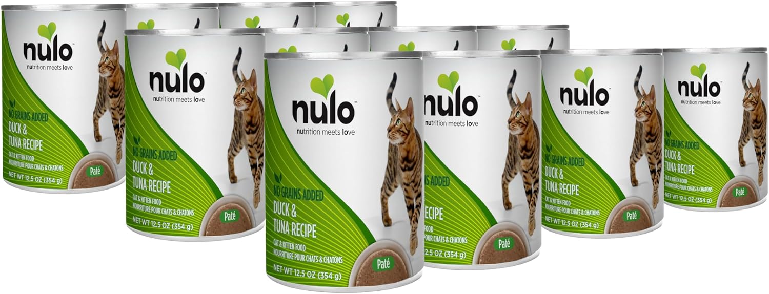 Nulo Duck & Tuna Recipe Pate Wet Canned Cat Food, 12.5 Ounce (Pack of 12)Nulo Duck & Tuna Recipe Pate Wet Canned Cat Food, 12.5 Ounce (Pack of 12)