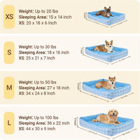 Orthopedic Cuddler Bed for Dogs & Cats (Blue)
