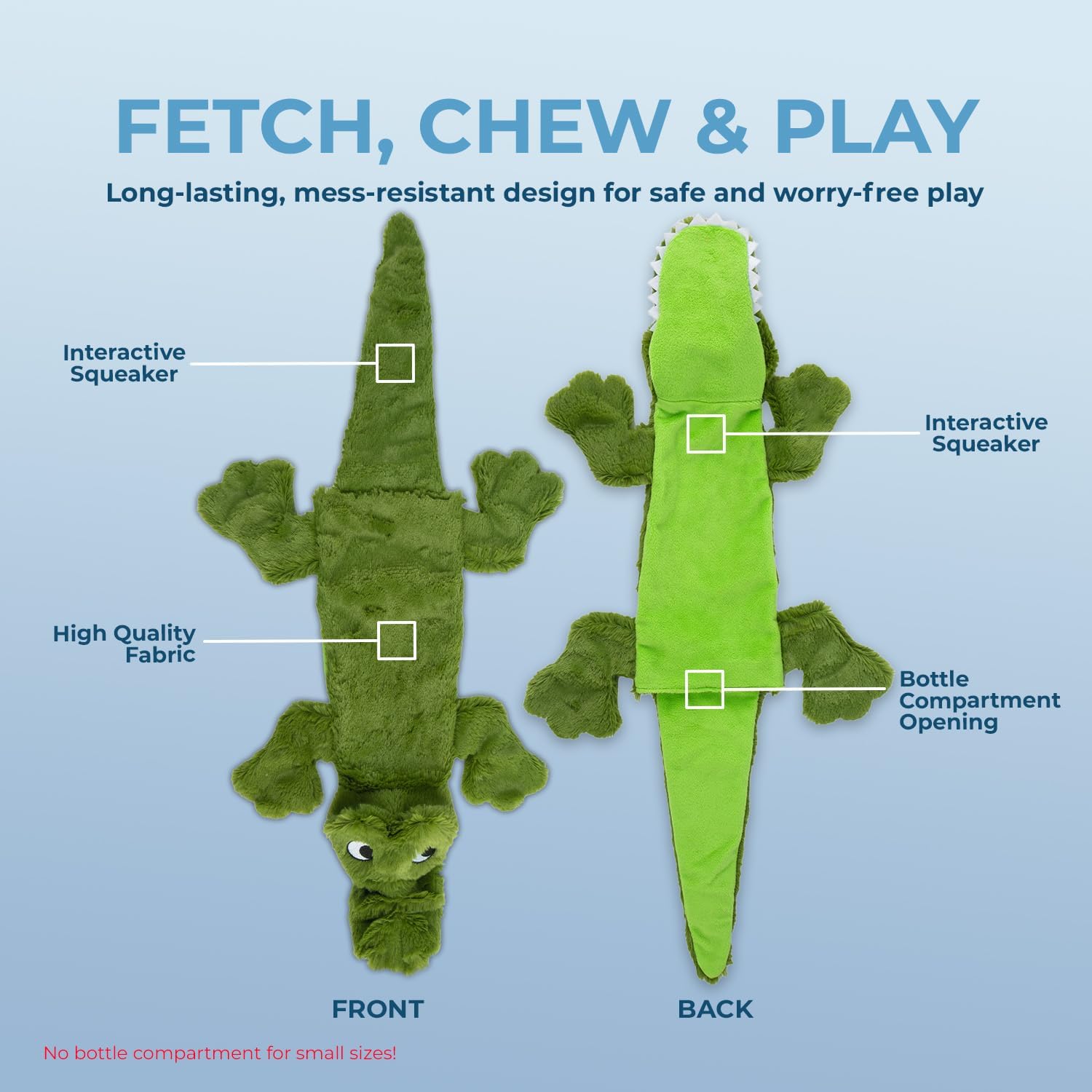 Dog Toys with Soft Durable Fabric for Small, Medium and Large Pets Interactive Toy for Indoor Play, Supports Active Biting and Play - 4 Figures, Small