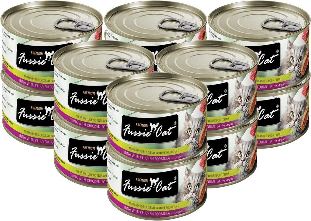 Fussie Cat Premium Tuna with Chicken (24/5.5oz Cans)