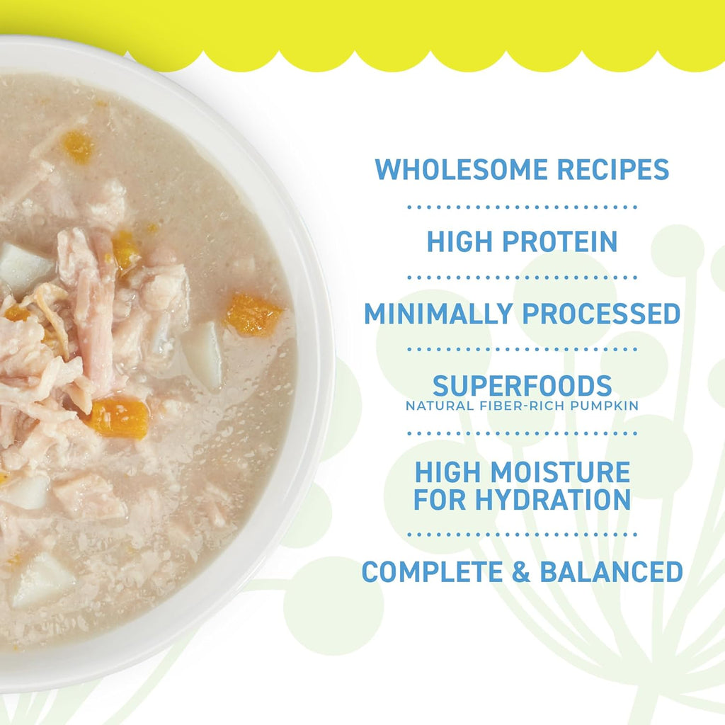 Whole Foods Wet Cat Food, Chicken & Pumpkin Entree in Broth, 2.8 oz. Can (24 Count)