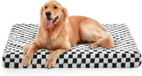Orthopedic Egg-Crate Dog Bed with Washable Cover (Black)
