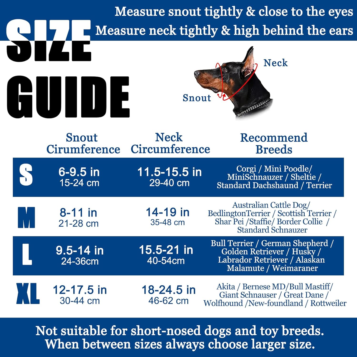 Reflective Head Collar, No Pull Collar for Large Dogs, Anti-Pull Muzzle Leash for Large Sized Breed, Adjustable Soft Dog Halter, Nose Leash for Easy Control on Walks