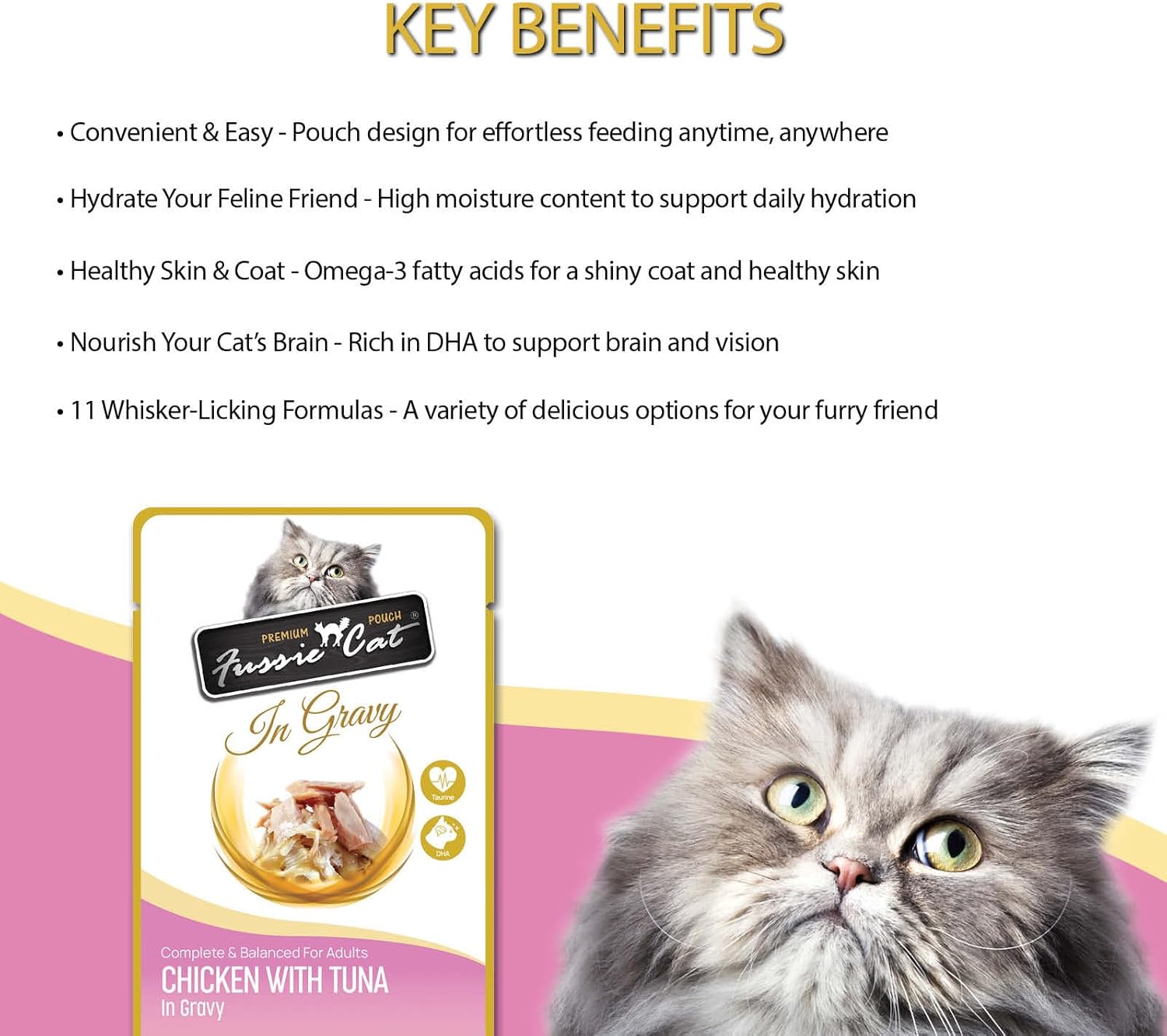 cat Premium Chicken w/Tuna in Gravy 2.47 Oz (Pack of 12)