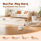 Interactive Cat Toy for Indoor Cats – Automatic Moving & Enrichment Toy for Indoor Cats/Kitten, Auto/Manual Control Cat Treadmill for Exercise & Mental Stimulation, Stimulating Chase Toys