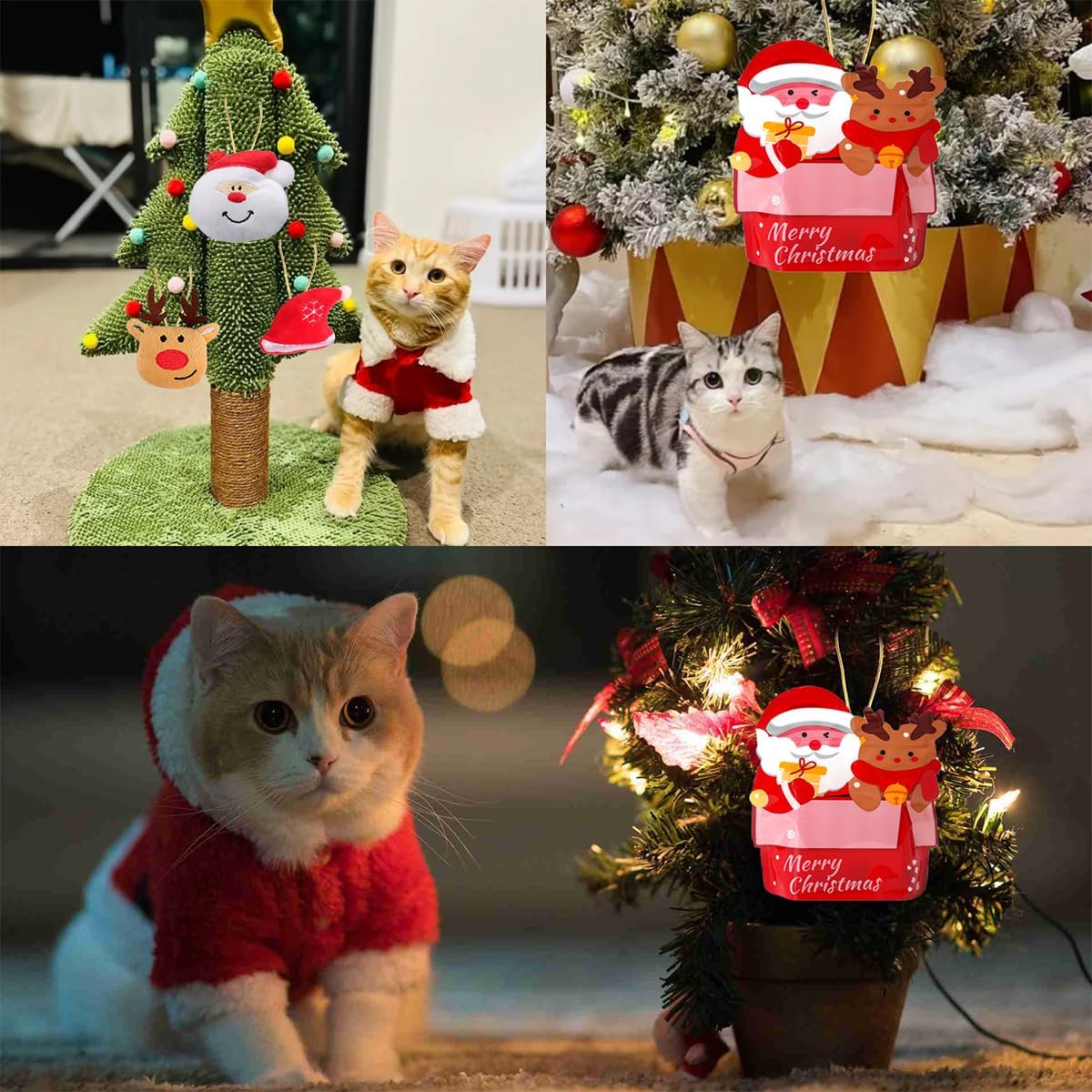 25 Pack Christmas Cat Toy, Kitten Toy Bag Set Assorted with Cat Spring Toy, Cat Ball Toy, Crinkle Cat Toy, Mouse for Cats Interactive Play