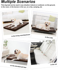 Washable Dog Crate Pad (Brown)