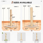 Inch Cat Scratching Post Cat Scratcher Natural Sisal Rope Scratch Post Kitten Trees with Hanging Ball for Indoor Cats,Beige