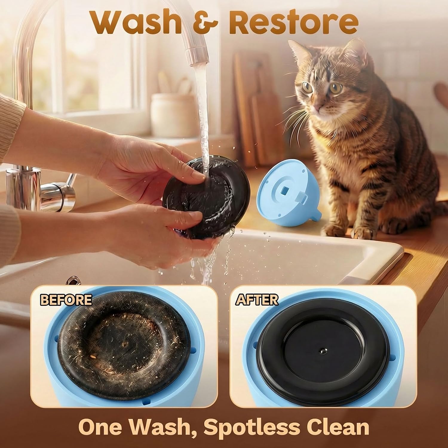 Interactive Cat Toys for Indoor Cats: Upgraded 360° Automatic Spin Flying Bird Feather Wand with Silicone Protected Rod Safe Play, Strong 8cm Suction Cup, USB-Rechargeable for Bored Kittens and Adult