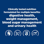 Digestive/Weight/Glucose/Urinary Management Chicken Flavor Dry Cat Food, Veterinary Diet, 8.5 lb. Bag
