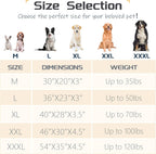 Dog Beds for Medium,Large Dogs Breeds,Sofa Dog Bed with Pillow for Crate Kennel, Super Soft Pet Bed for Support Bolster, Comfortable Pet Couch Bed & Non-Slip Bottom