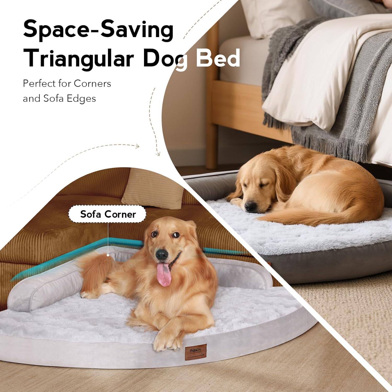Waterproof Orthopedic Memory Foam Dog Bed (Gray)