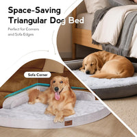 Waterproof Orthopedic Memory Foam Dog Bed (Gray)