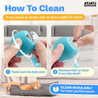 Interactive Cat Balls Toys for Indoor Cats, Automated Smart Ball Cat Toy with Elastic Mesh Tail, 3-Speed Rechargeable Rolling Kitten Toy, Electronic Mental Stimulating Self Play Pet Ball for Fun