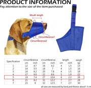 Dog Muzzle, Soft Anti-Biting Barking Chewing Muzzle, Breathable Waterproof Adjustable Muzzle for Small Medium Dogs,Blue (L)