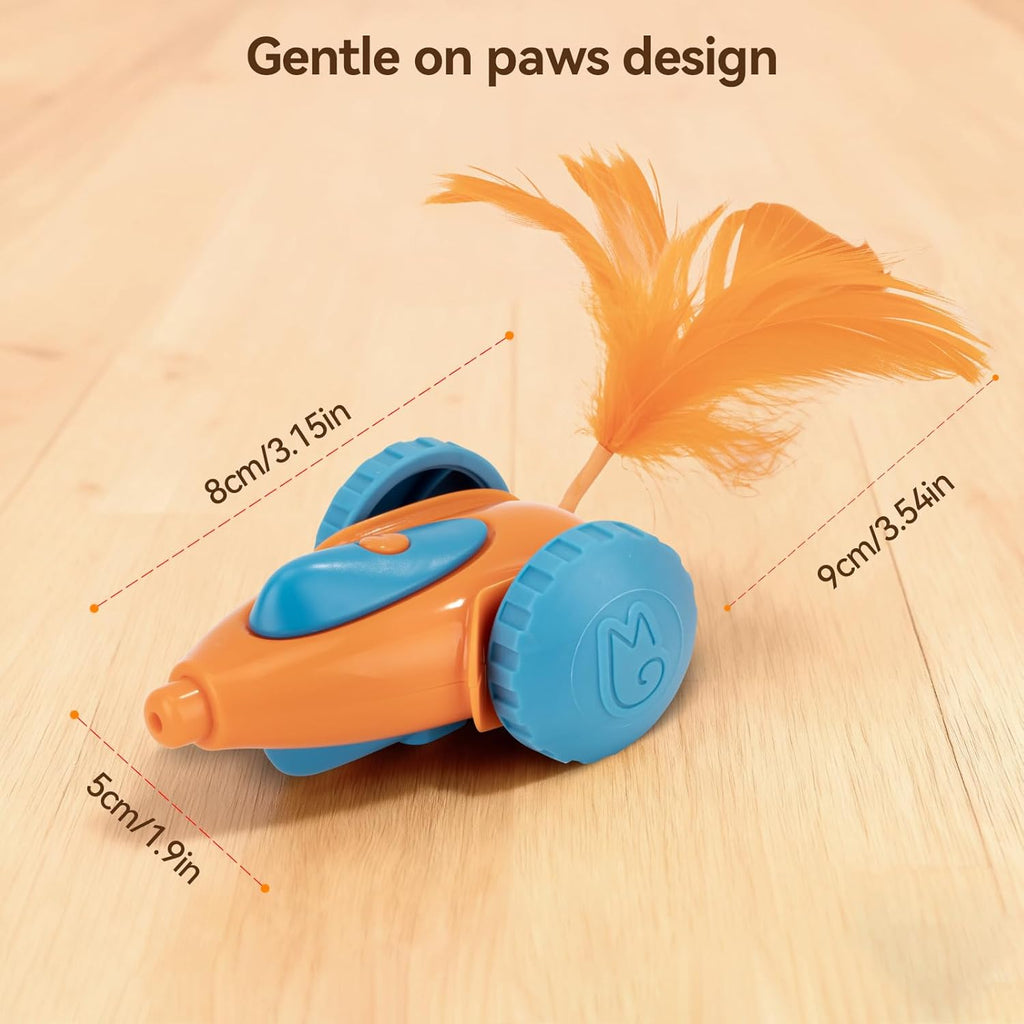 cat Toy, Automatic Interactive Migicar Toy Like a Mouse, Intelligent Programme, Rechargeable Kitten Toy