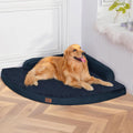 Large Dog Bed - Orthopedic Egg-Crate Memory Foam Dog Beds with Removable Washable Cover, Waterproof Pet Beds with Non-Slip Bottom(Navy Blue)