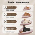 Large Dog Bed - Orthopedic Egg-Crate Memory Foam Dog Beds with Removable Washable Cover, Waterproof Pet Beds with Non-Slip Bottom(Pink)