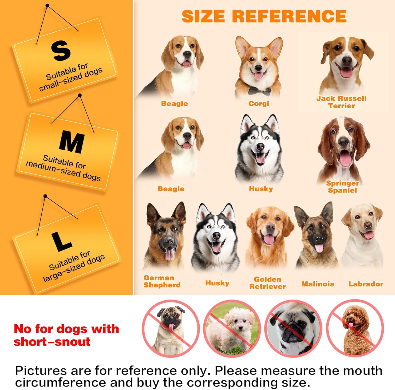 Dog Muzzle, Breathable Adjustable Soft Mesh Muzzle for Small Medium Large Dog Mouth Guard, to Prevent Biting, No Bark for Dogs Allow Panting Drinking