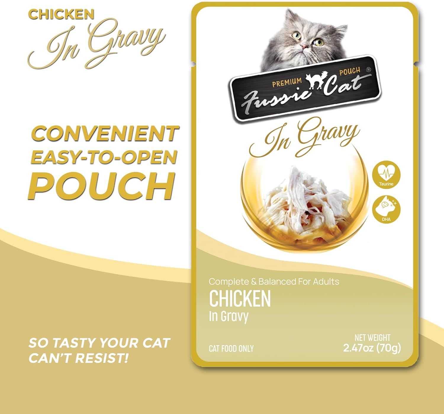 cat Premium Chicken in Gravy 2.47 oz(Pack of 12)