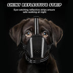 Dog Muzzle,Soft Nylon Muzzles Anti Biting Barking Chewing,Breathable Reflective Adjustable Loop Pets for Small Medium Large Sized Dogs,Allows Panting and Drinking