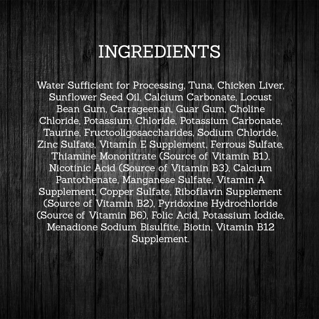 Premium Tuna & Chicken Liver In Aspic Grain-Free Wet Cat Food 2.82oz, case of 24