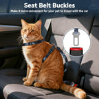 Cat Harness and Leash Set, 3-in-1 Escape Proof Adjustable, Comfortable Soft Lightweight, Safe, Easy to Wear, Walking Travel Kitten Harness for Small Medium Large Cats