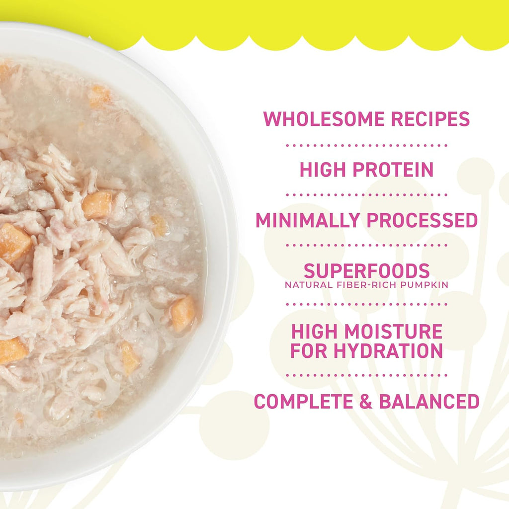 Whole Foods Wet Cat Food, Chicken & Sweet Potato Entree in Broth, 2.8 oz. Can (24 Count)