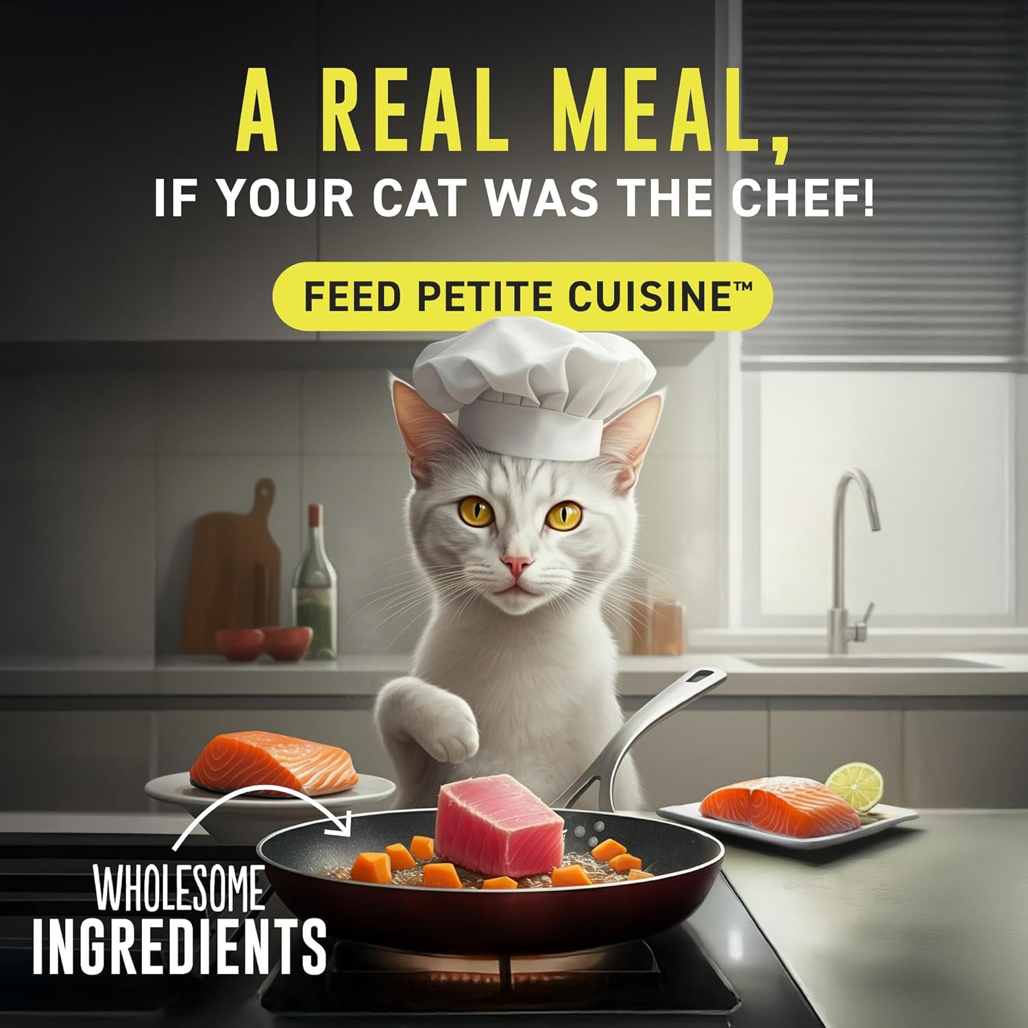 Whole Foods Wet Cat Food, Chicken & Pumpkin Entree in Broth, 2.8 oz. Can (24 Count)