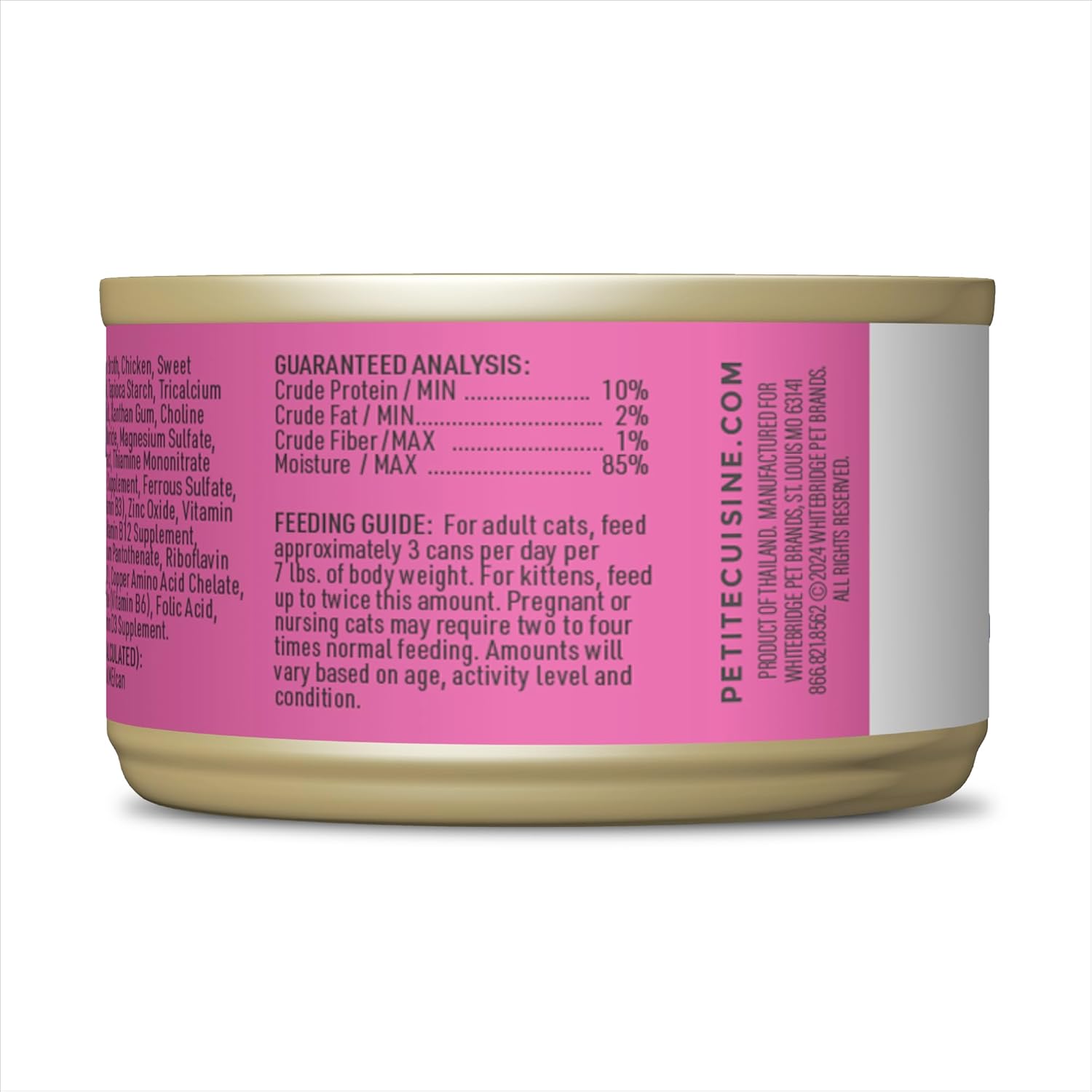 Whole Foods Wet Cat Food, Chicken & Sweet Potato Entree in Broth, 2.8 oz. Can (24 Count)