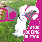 Dog Leash Automatic Telescopic Tractor Dog Tape, Pet Tape 10/16 FT Durable and Convenient, with Non-Slip Handle, Suitable for Small and Medium Dogs