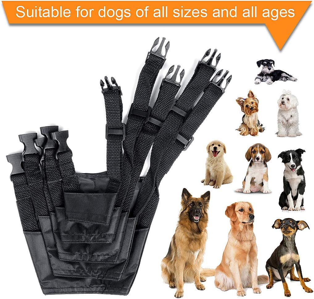 Adjustable Breathable Safety Small Medium Large Extra Dog Muzzles for Anti-Biting Anti-Barking Anti-Chewing Safety Protection(Black)