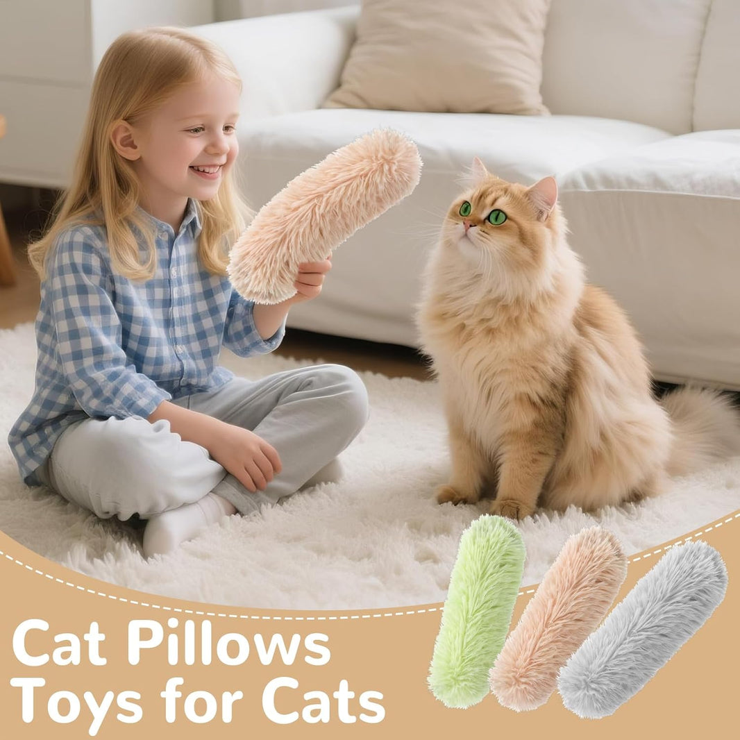 Crinkle Catnip Pillow Toys (3-Pack)